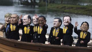 FOTOS: la cumbre del G8 comenzó entre protestas y el arribo de líderes de las mayores potencias del mundo