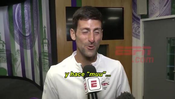 Novak Djokovic se animó a cantar La Vaca Lola luego de ganar Wimbledon. (Video: ESPN)
