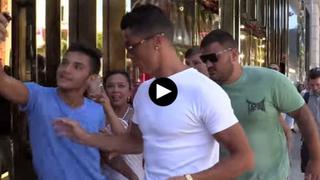 Cristiano Ronaldo empujó a fan que quería tomarse un selfie