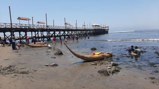 Trujillo: reportan que mar se retiró más de 50 metros de la playa de Huanchaco