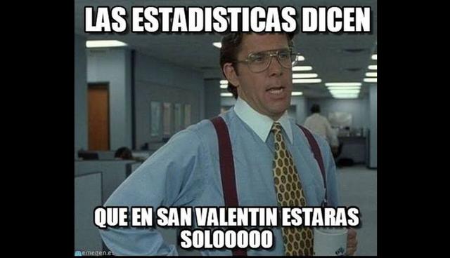 Memes sobre San Valentín son virales en las redes sociales.
 (Foto: Facebook)