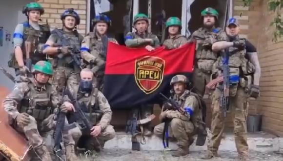 Neskuchne, Oblast de Donetsk, norte de Blahodatne, acaba de ser liberada por miembros de la 126 de Territoriales, el 11 de junio de 2023. (Captura de Twitter @Gerashchenko_en)