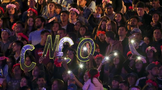 CNCO en Viña del Mar 2018. (Foto: AFP)