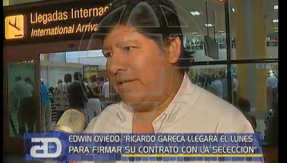 Edwin Oviedo, presidente de la FPF: "Gareca firma el lunes"