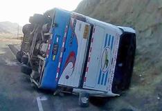 Perú: vuelco de bus en distrito de El Alto, Talara, deja 19 heridos