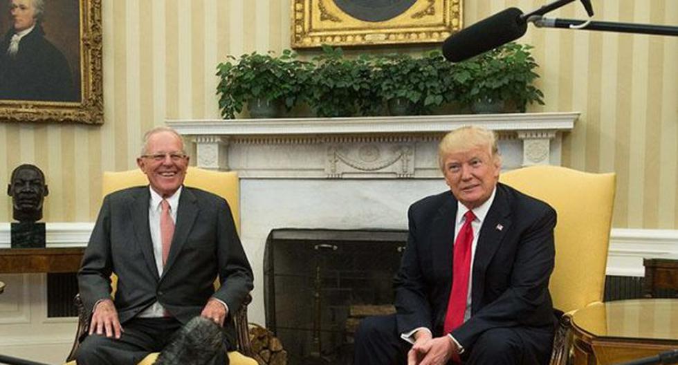 Donald Trump y PPK conversaron sobre Venezuela. (Foto: Presidencia Perú)