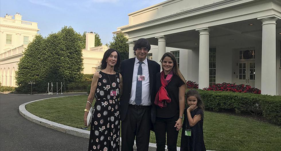 Jaime Bayly visitó la Casa Blanca junto a su familia. (Foto: Facebook)