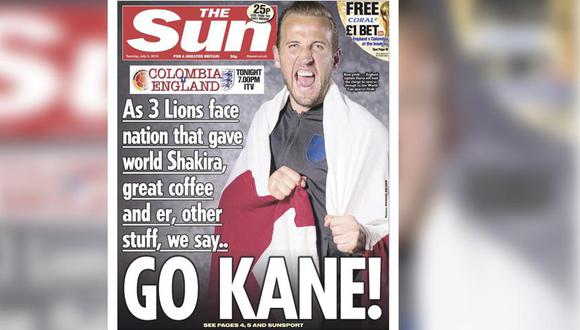 Colombia lamenta portada de tabloide inglés "The Sun" antes de duelo en el Mundial.