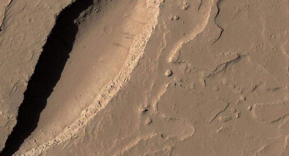 Rasgos volc&aacute;nicos en Marte. (Foto: NASA)