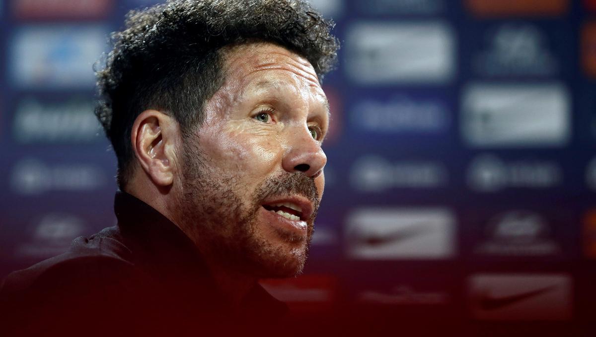 Diego Simeone espera conseguir algún título en la presente temporada con el Atlético de Madrid | Foto: EFE