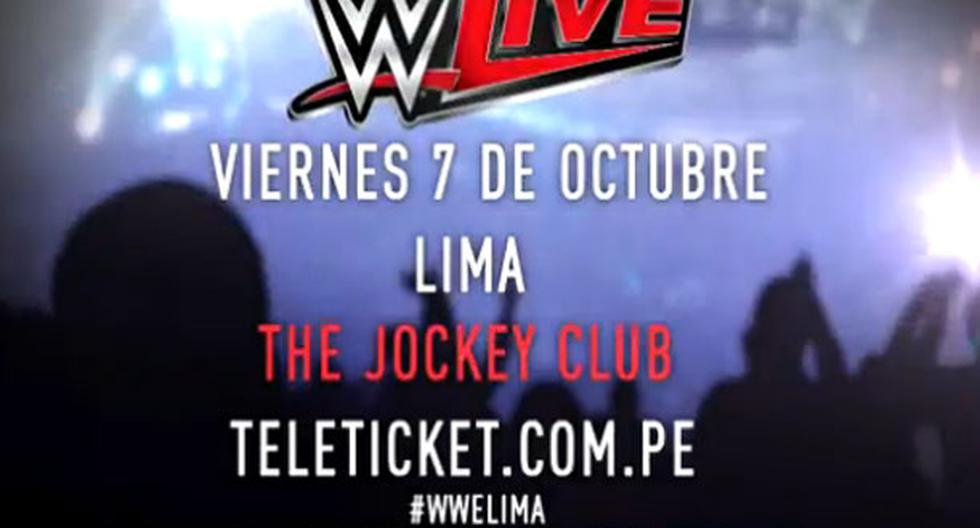 WWE confirma su presencia en Lima el próximo 9 de octubre | Foto: Captura