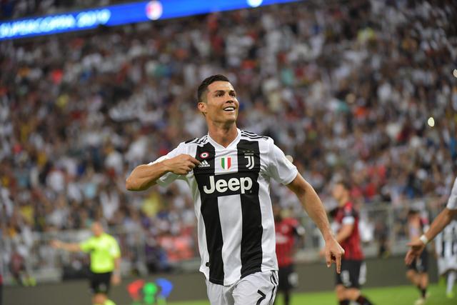 Juventus vs. Milan: así fue el gol de Cristiano Ronaldo para el 1-0 en la Supercopa de Italia. (Foto: AFP/Reuters)