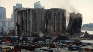 Líbano: cae otra parte de los silos de Beirut en el segundo aniversario de la explosión