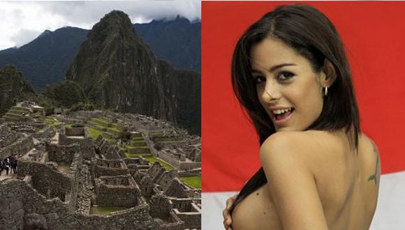 Larissa Riquelme también quiso posar desnuda en Machu Picchu