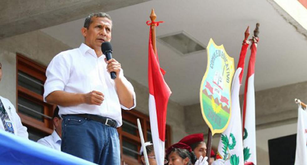 Ollanta Humala inauguró la rehabilitación y mejoramiento de la carretera Huaura-Sayán-Churín. (Foto: Andina)