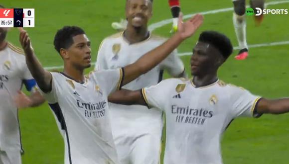 Gol de Bellingham y 2-0 para Real Madrid vs Athletic Club por LaLiga | VIDEO