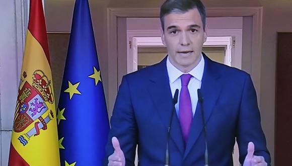 Pedro Sánchez anuncia que permanecerá como presidente del Gobierno de España. (Foto de Thomas COEX / AFP).