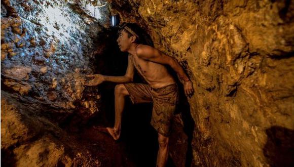 El derrumbe ocurrió en una mina en el municipio El Callao. (AFP).