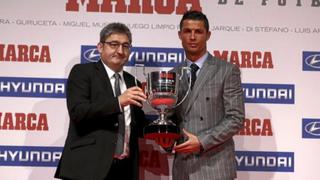 Cristiano Ronaldo y un premio más: recibió trofeo de 'Pichichi'