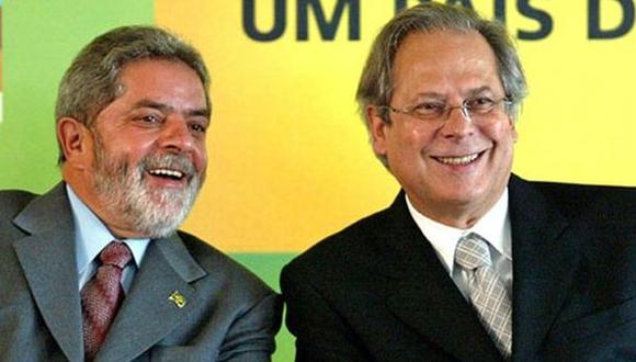 Luiz In&aacute;cio Lula da Silva y Jos&eacute; Dirceu en 2004. (Foto: Getty Images)