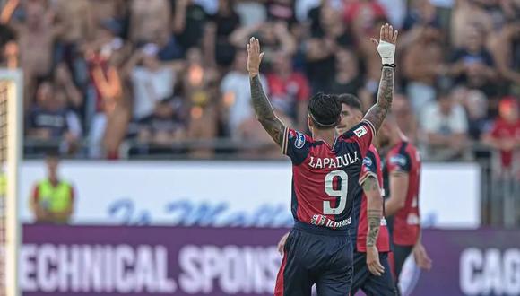 Gianluca Lapadula volvió a anotar un gol con la camiseta de Cagliari. (Foto: Captura)