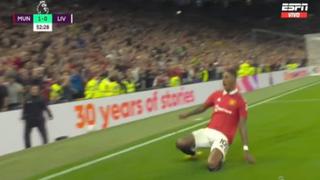 Marcus Rashford anotó un golazo para el 2-0 de Manchester United sobre Liverpool | VIDEO