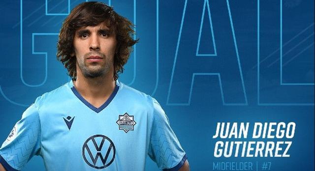 El volante Juan Diego Gutiérrez de 27 años, pasó de HFX Wanderers FC a Oriente Petrolero de la Liga boliviana. (Foto: Twitter)