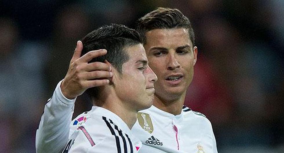 Cristiano Ronaldo y James Rodríguez en el Real Madrid. (Foto: Getty Images)