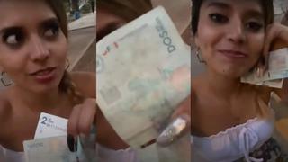 Cantante mexicana triste tras recibir 4.000 pesos colombianos y pensar que era una fortuna