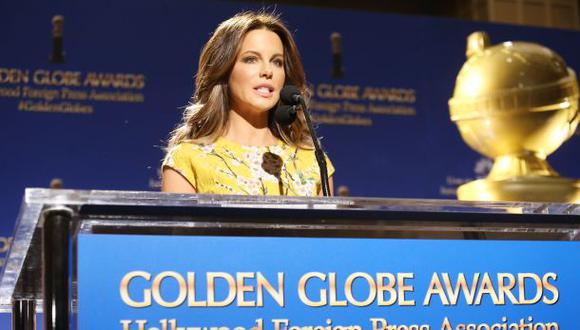  Kate Beckinsale en la ceremonia en la que se anunció a todos los nominados al Globo de Oro. (Foto: Getty Images)