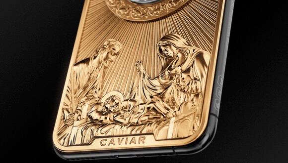 ¿Te atreverías a pagar cerca de 140 mil dólares solo por comprar este iPhone 11 de oro? (Foto: Caviar)