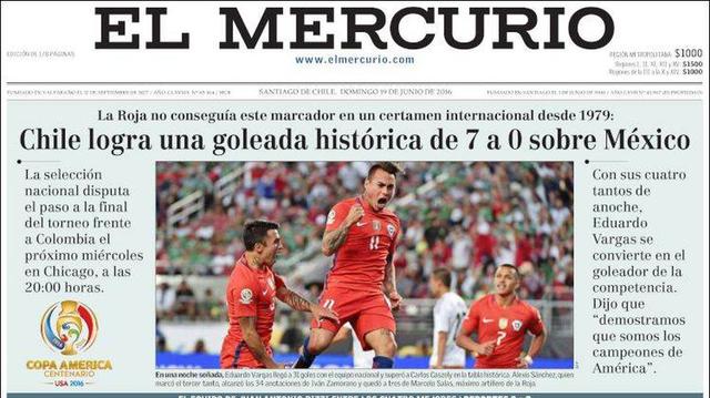 Chile: reacciones de la prensa mapocha tras goleada a México - 3