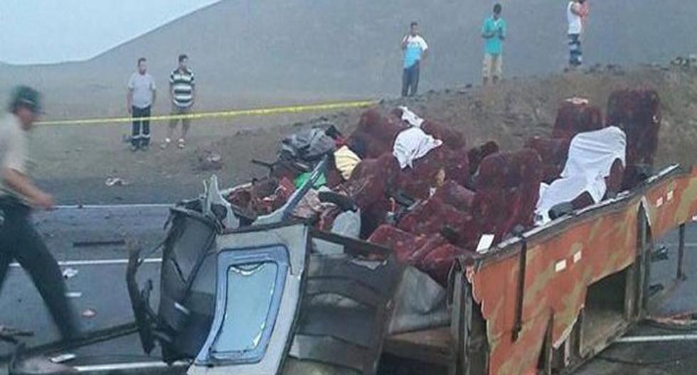 Terrible accidente en la Panamericana Norte. (Foto: Twitter)