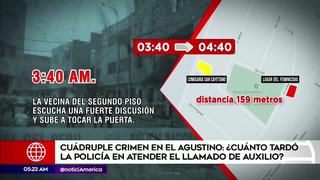 Cuádruple crimen en El Agustino: ¿Cuánto tardó la policía en atender la emergencia?