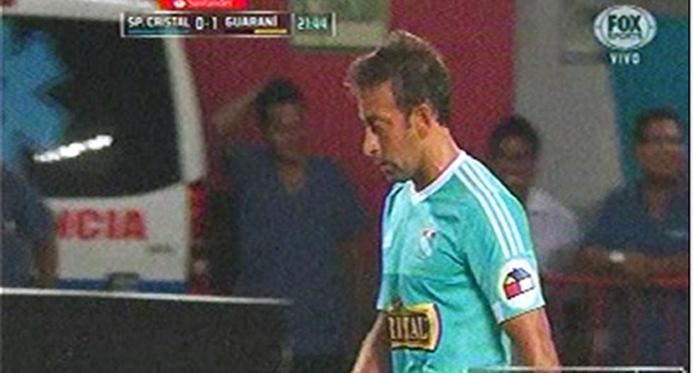 Sergio Blanco se falló el empate ante Guaraní (Foto: Captura)