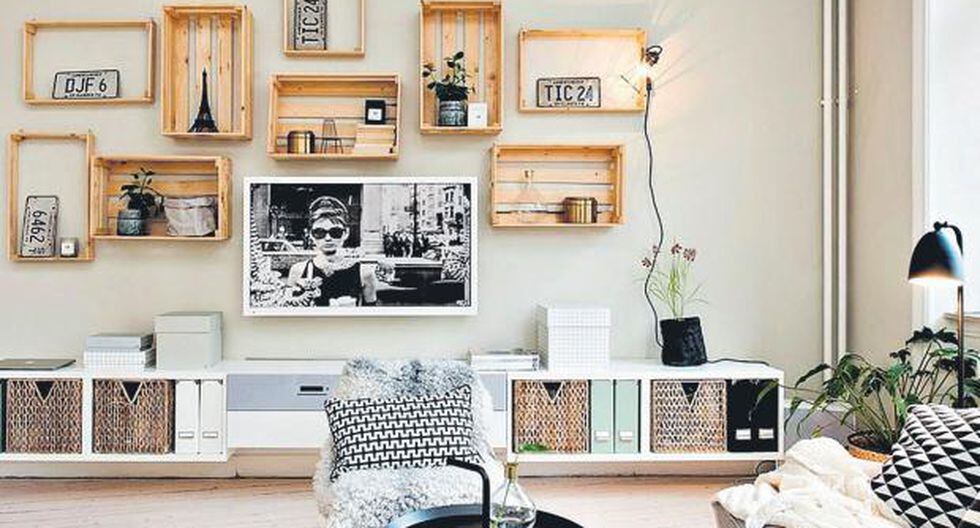 Casa y Más: Logra una decoración original en casa con cajas de madera