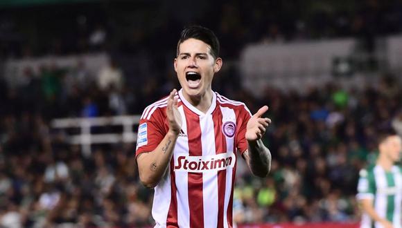 James Rodríguez nombrado el mejor jugador en Grecia. (Foto: Olympiacos)