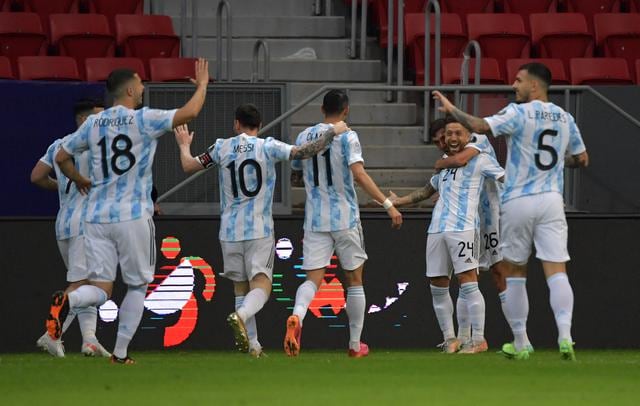 Argentina vs Paraguay por Copa América 2021. Foto: AFP