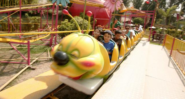 Así es como lucía el juego El gusanito para el año 2009, esta vez en el Adventure Park, en Cieneguilla. (Foto: Enrique Cuneo / El Comercio)