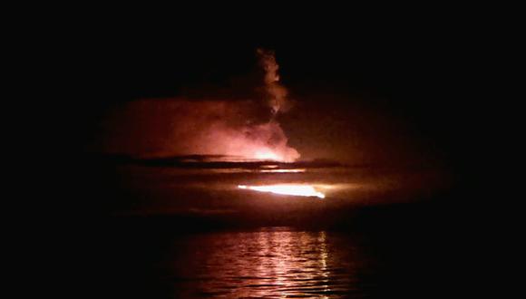 Volcán Wolf inicia actividad eruptiva. (Wilson Cabrera/Parque Galápagos)