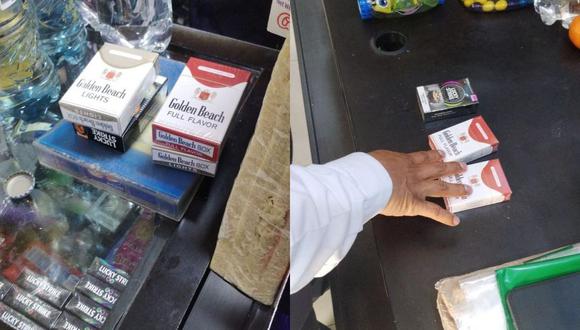 Incautan cigarrillos de contrabando en mercados y bodegas Santa Anita, Centro de Lima y San Borja.