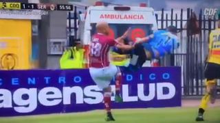 Chile: arquero de Coquimbo Unido le dio una patada en el estómago a un rival de La Serena [VIDEO]