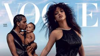 Rihanna y A$AP Rocky muestran su primer retrato familiar en la portada de Vogue