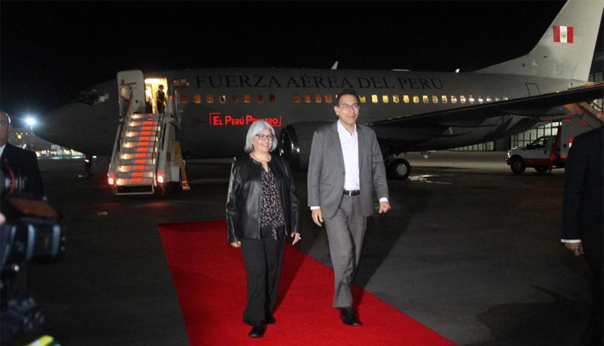 Presidente Martín Vizcarra llegó a México para toma de mando de Andrés Manuel López Obrador. (Foto: @SRE_mx)