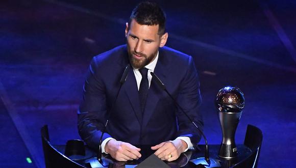 Messi tras ganar The Best: "Para mí los premios individuales son secundarios, vienen primero los colectivos". (Foto: AFP)