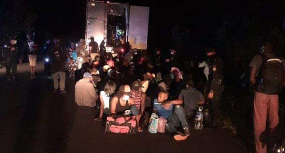 What is known about the 126 migrants rescued from an abandoned container in Guatemala