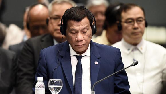 "Tristemente he aceptado la dimisión del señor Dureza", adelantó el presidente de Filipinas, Rodrigo Duterte. (AFP)