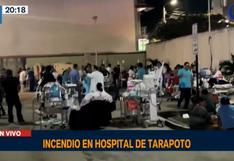 Tarapoto: incendio en Hospital Regional obliga a evacuación de pacientes y personal médico