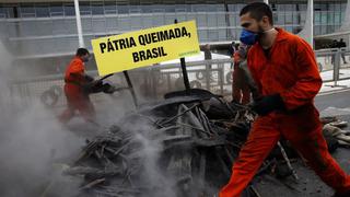 Greenpeace protesta en Brasil contra la política ambiental de Jair Bolsonaro | FOTOS