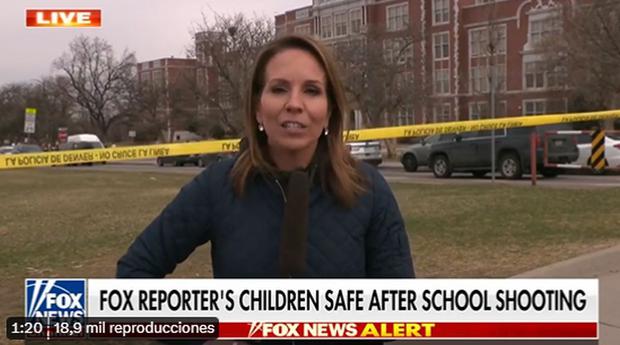 El emotivo abrazo de una reportera de Fox News con su hijo en vivo tras  tiroteo en su escuela | VIRALES | MAG.